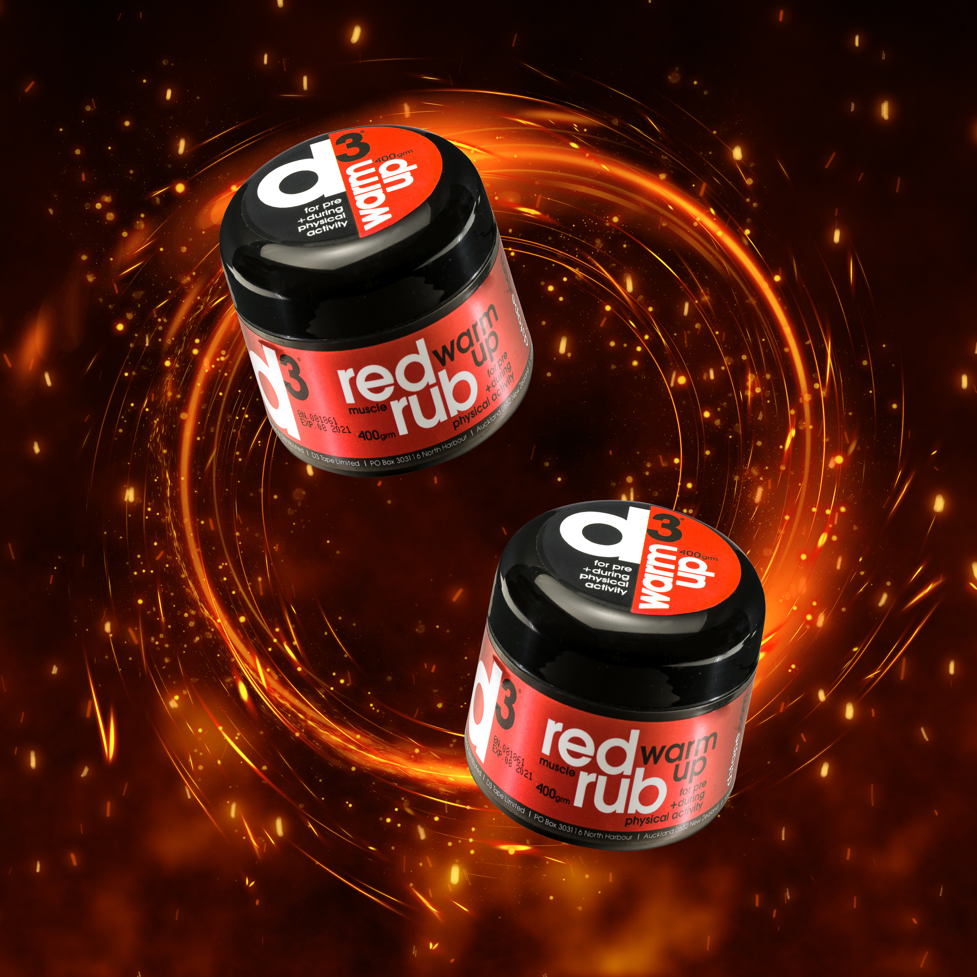 d3 Red Muscle Warm Up Rub