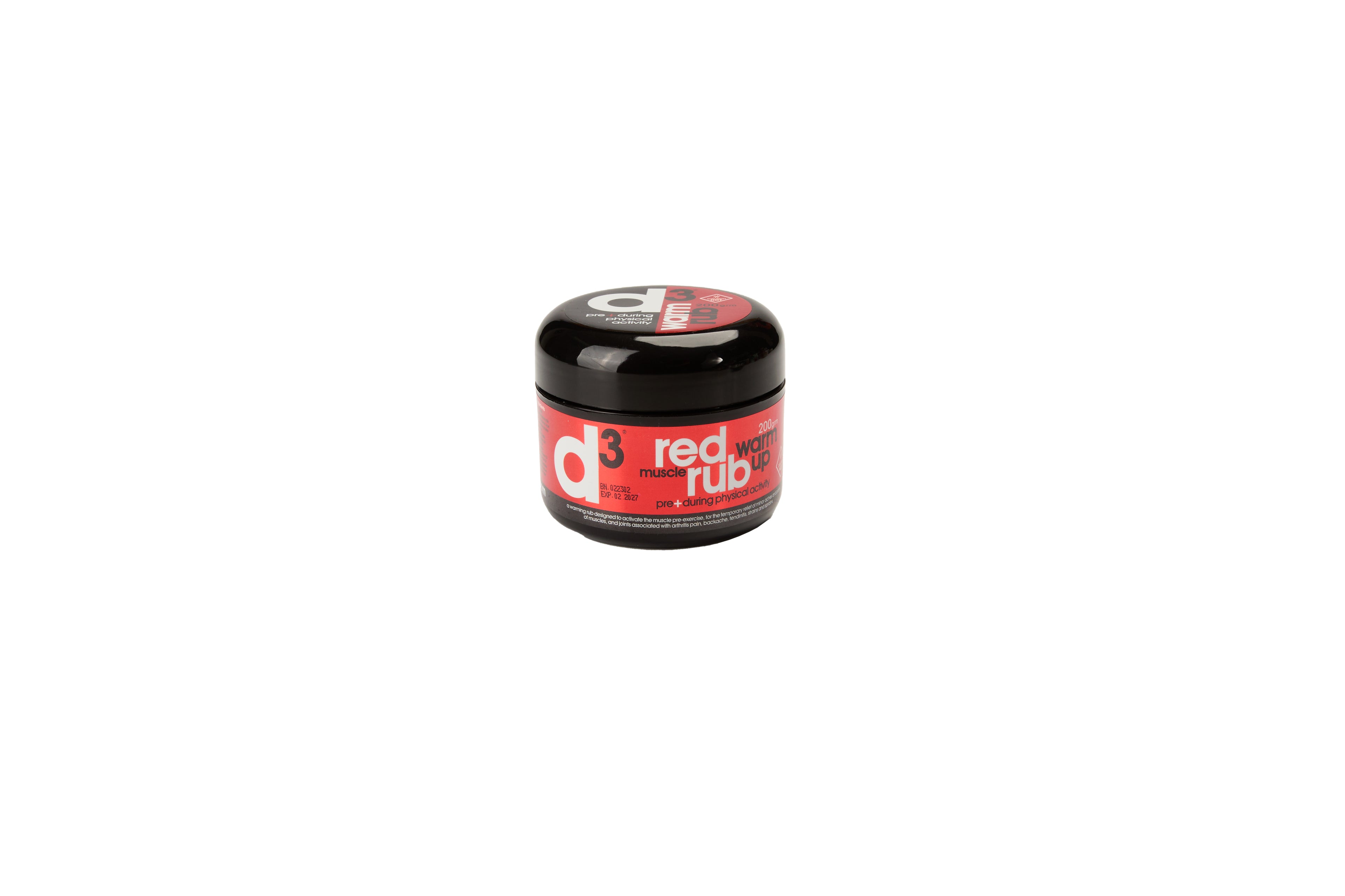 d3 Red Muscle Warm Up Rub