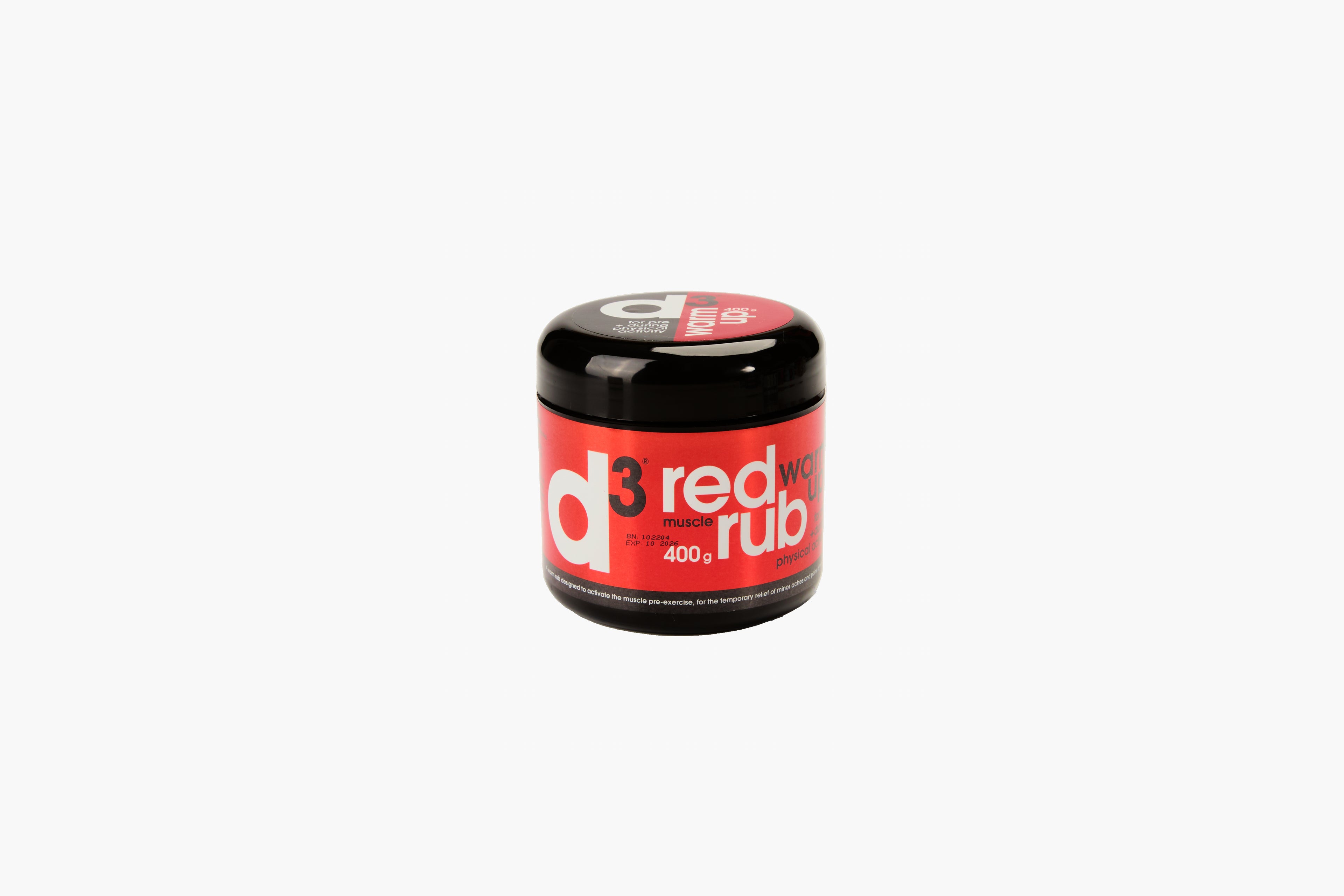 d3 Red Muscle Warm Up Rub